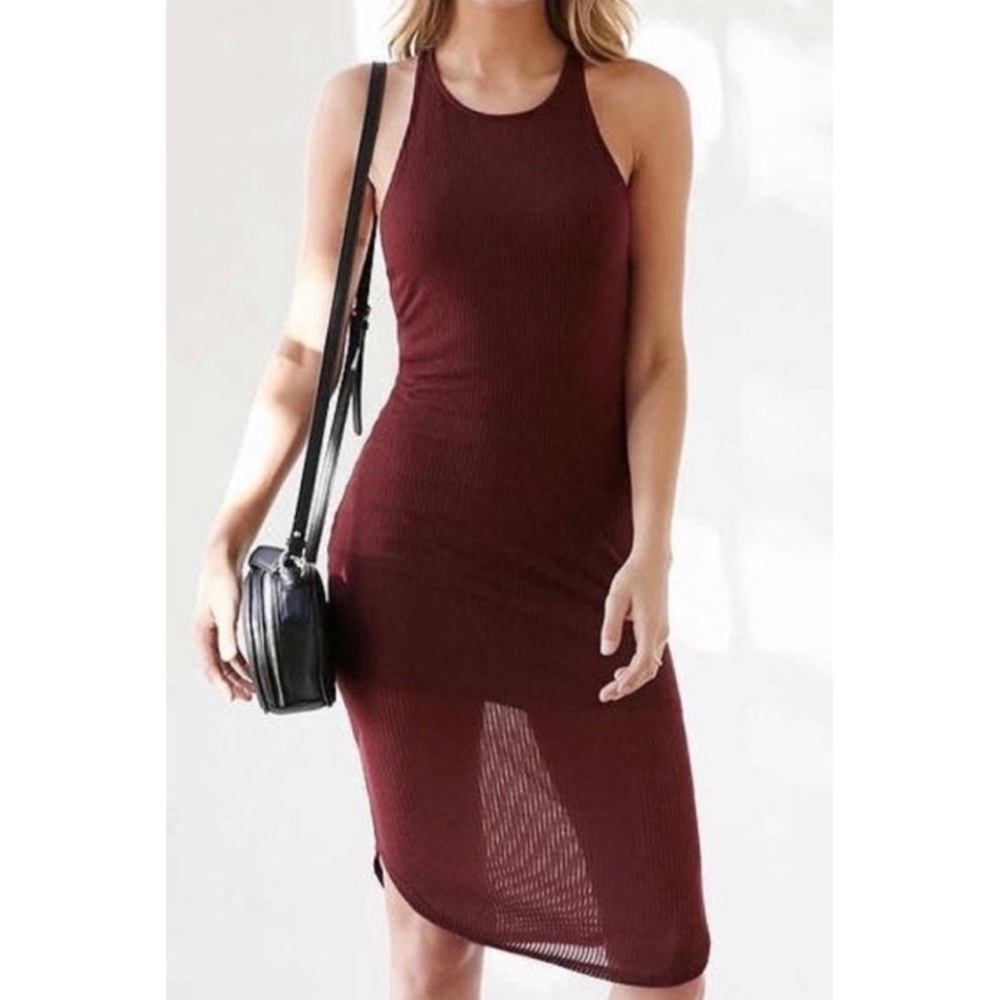 NWOT Urban Outfitters Sparkle & Fade Burgundy Dress